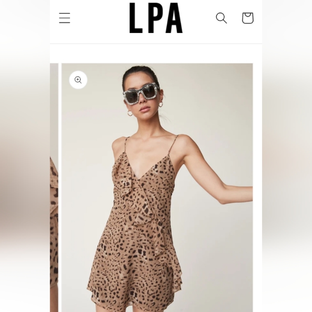 LPA dress 252 in Italian leopard